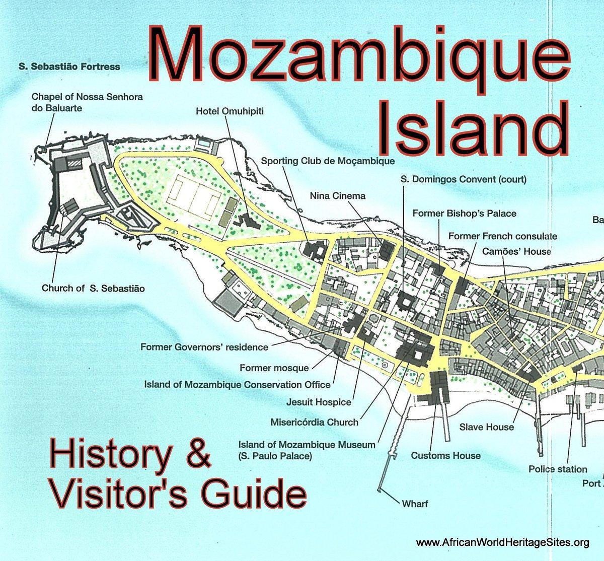 Karte von Mosambik Insel