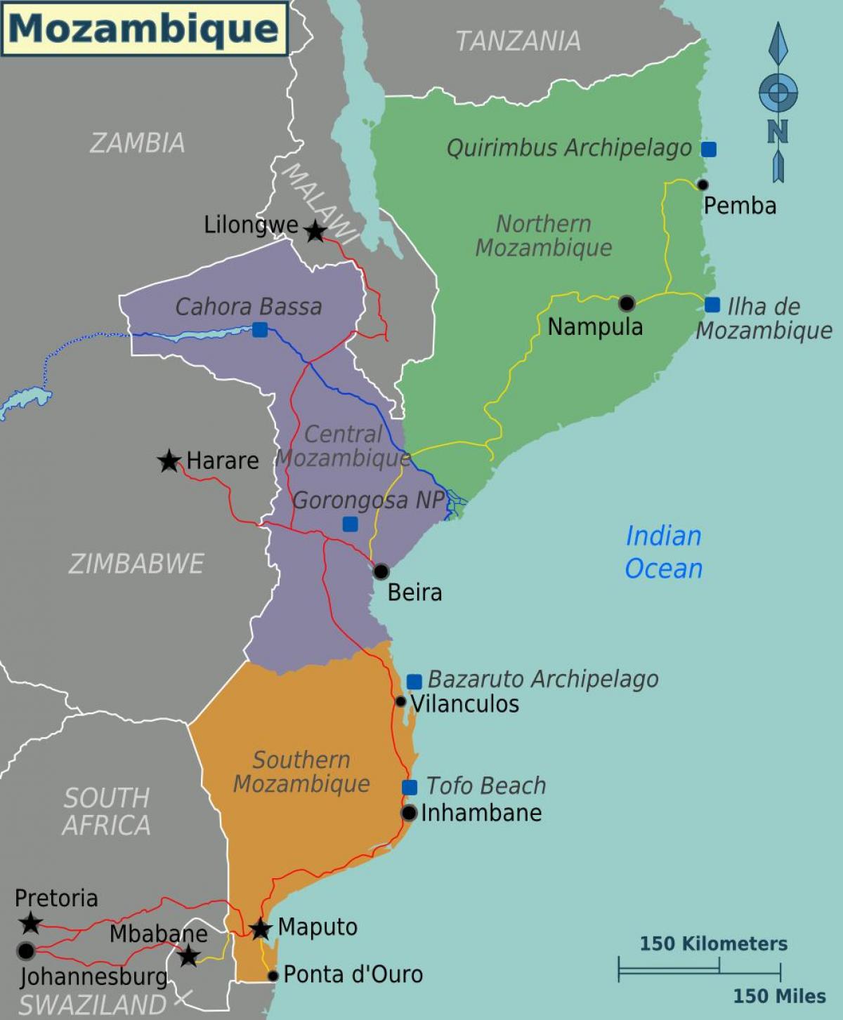 Strände in der Nähe von maputo, Mosambik